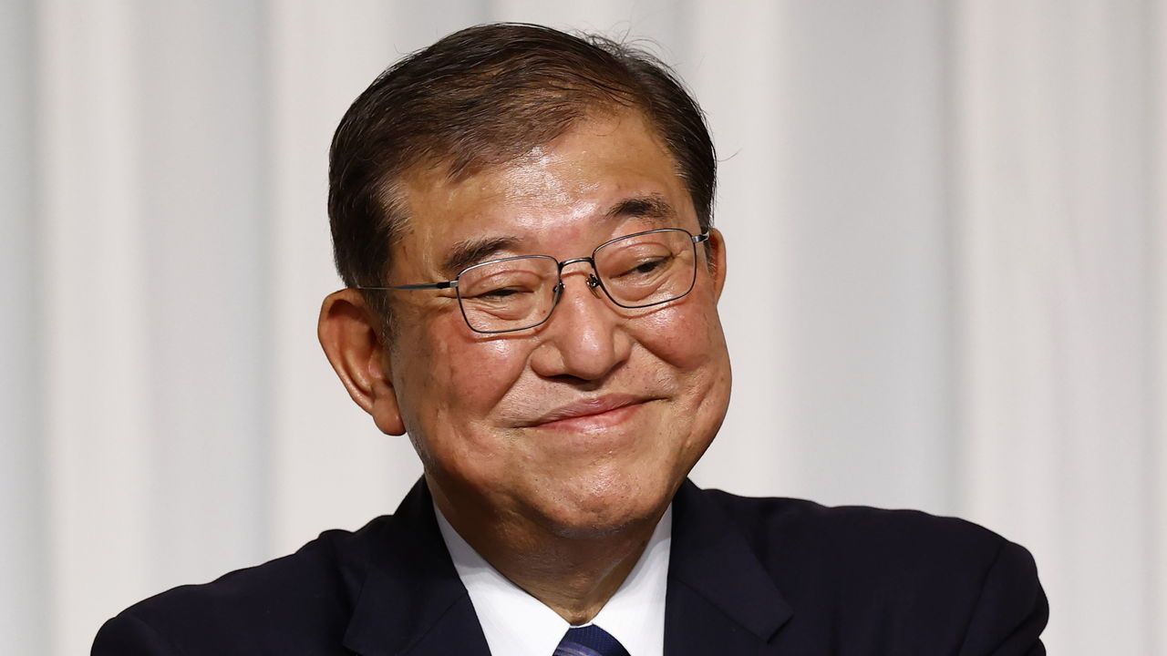 Shigeru Ishiba holds a press conference in Tokyo, Japan on September 27th 2024