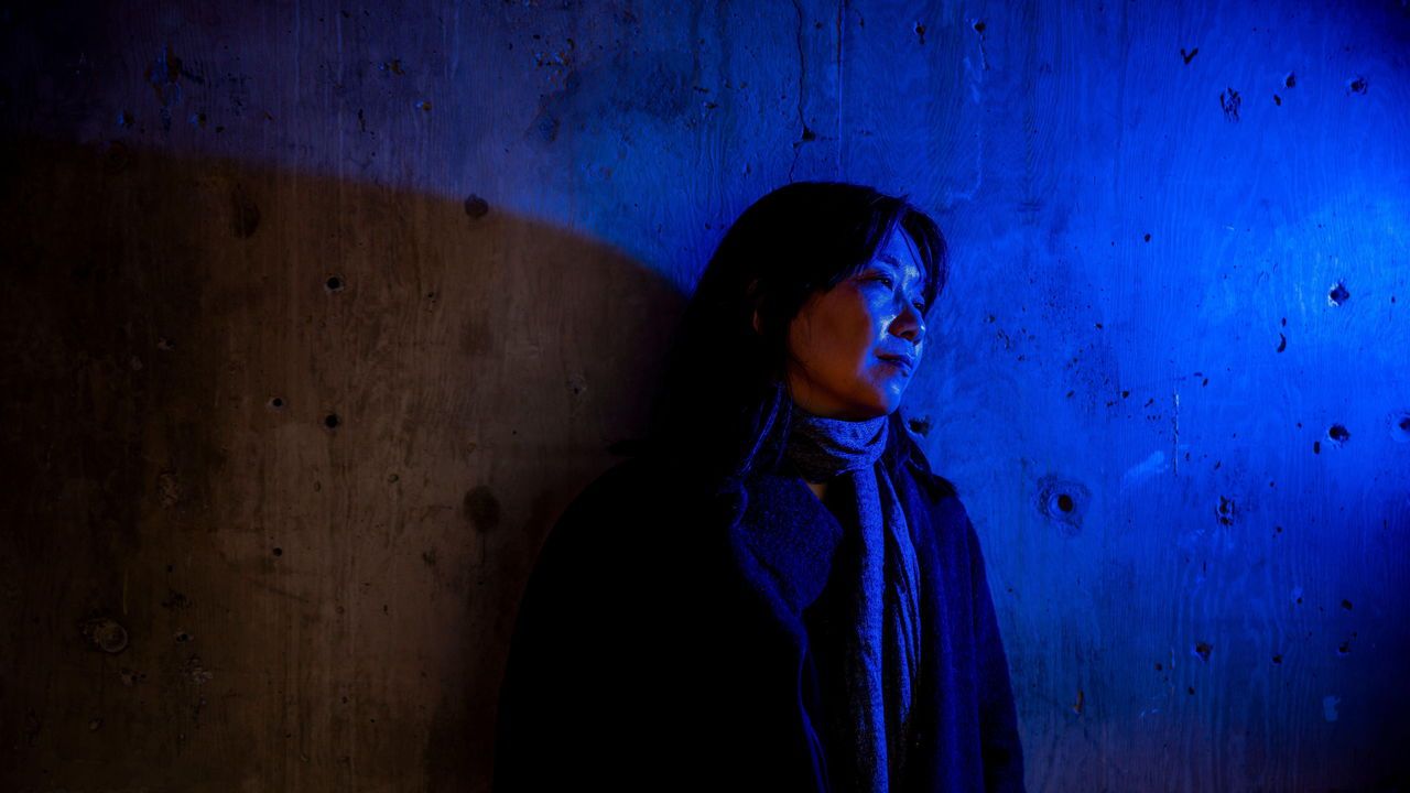 Portrait of author Han Kang.